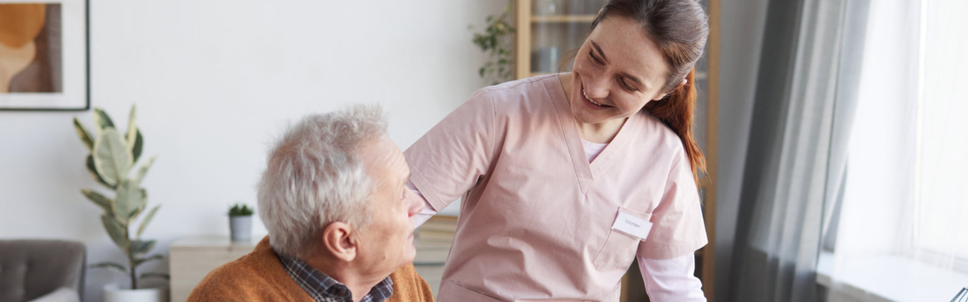 Caregiver with Client